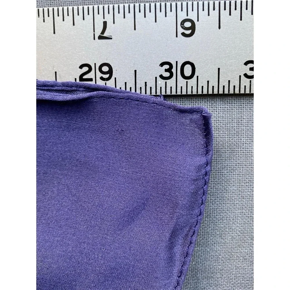 Silk Scarf Unbranded Floral Purple Wrap 17